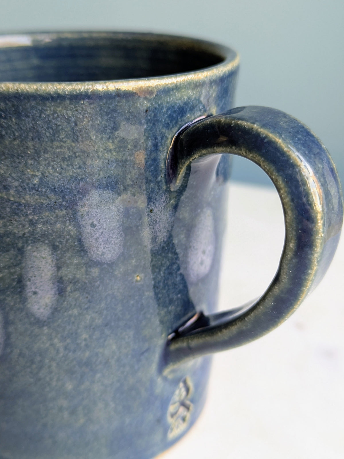 Blue Little Stripes Mug 3-4"