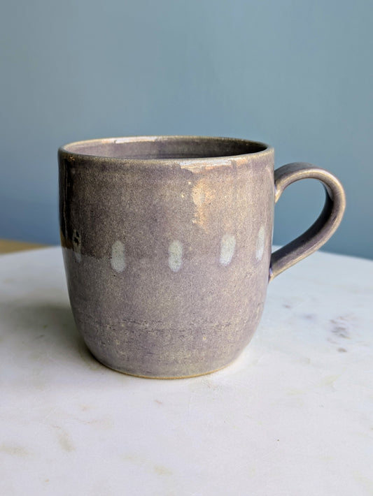 Lilac Little Stripes Mug 3-4"
