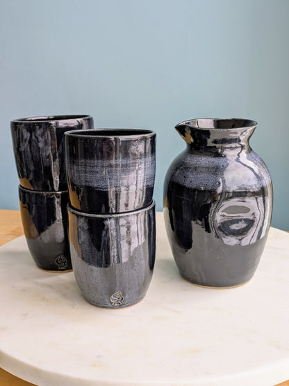 Midnight Pitcher and Cup Set